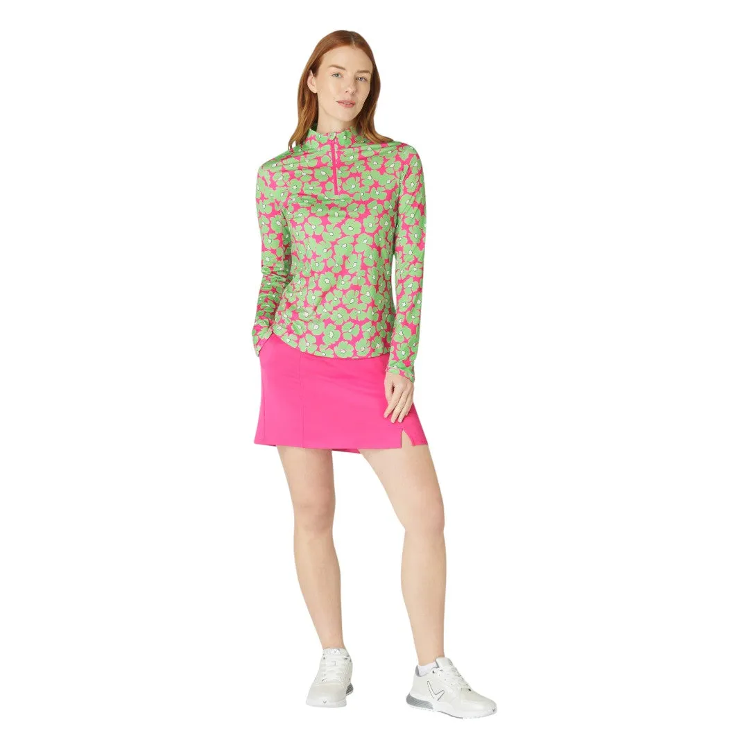 Callaway Ladies Floral Sun Protection Golf Top CGKSF200