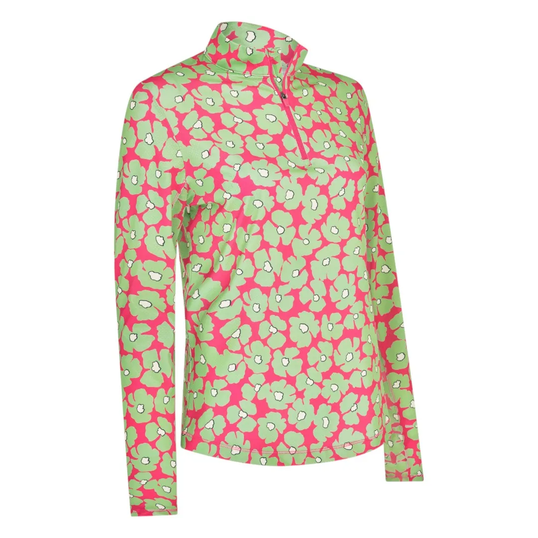 Callaway Ladies Floral Sun Protection Golf Top CGKSF200