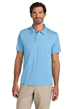 Carhartt Mens Force Sun Defender Moisture Wicking Short Sleeve Polo Shirt - Fresh Water Blue