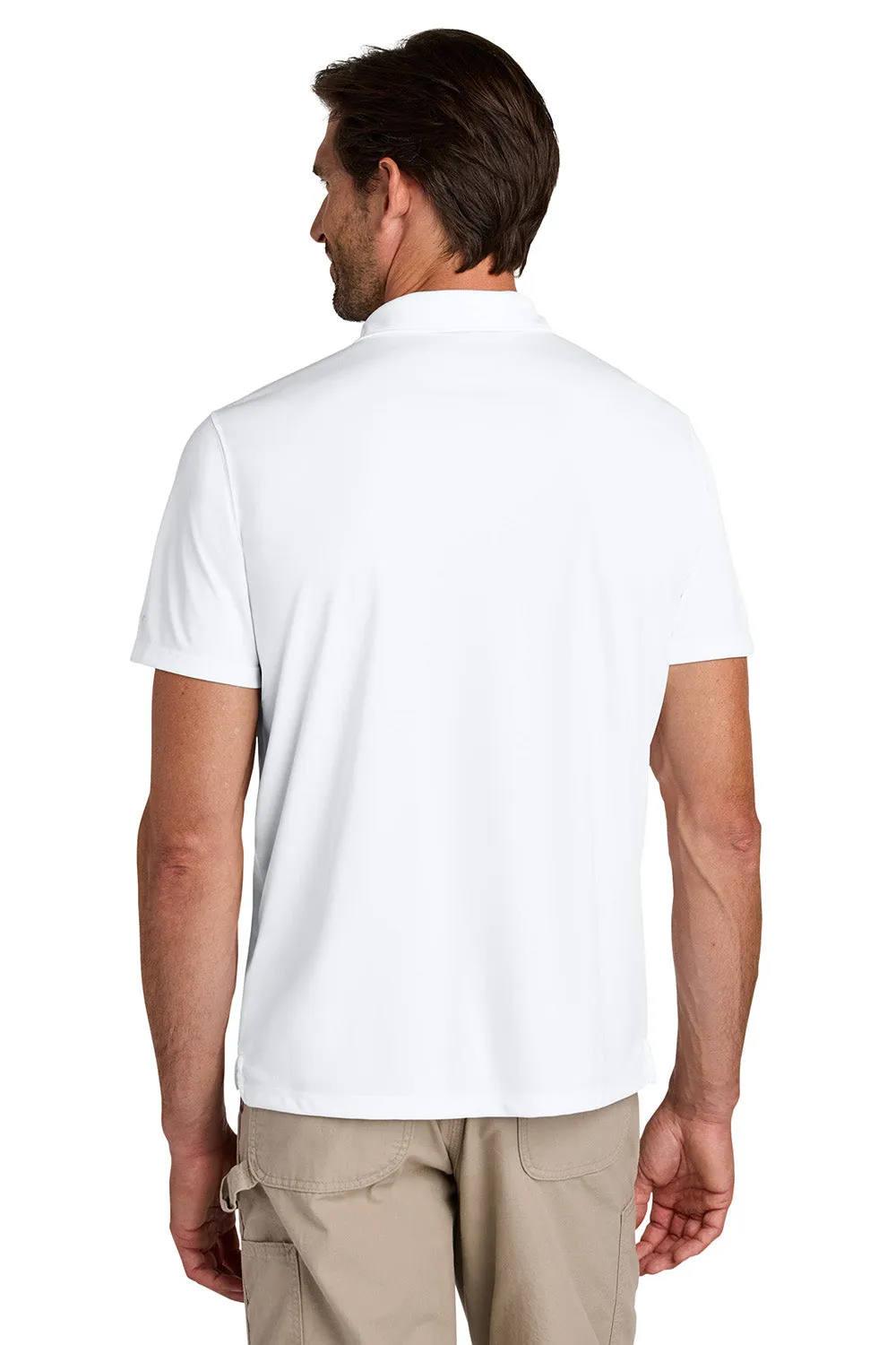 Carhartt Mens Force Sun Defender Moisture Wicking Short Sleeve Polo Shirt - White