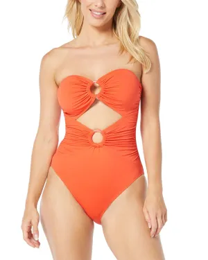 Carmen Marc Valvo Bandeau One-Piece