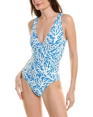 Carmen Marc Valvo Surplice One-Piece
