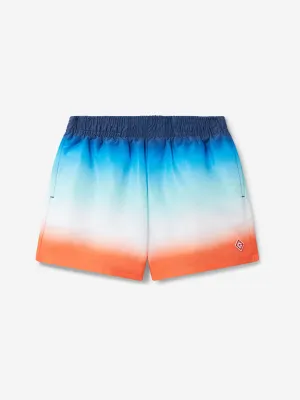 Casablanca Boys Gradient Swim Shorts in Blue