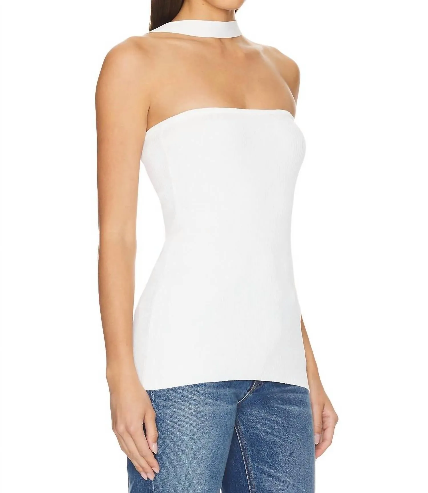 Casey Knit Top In White