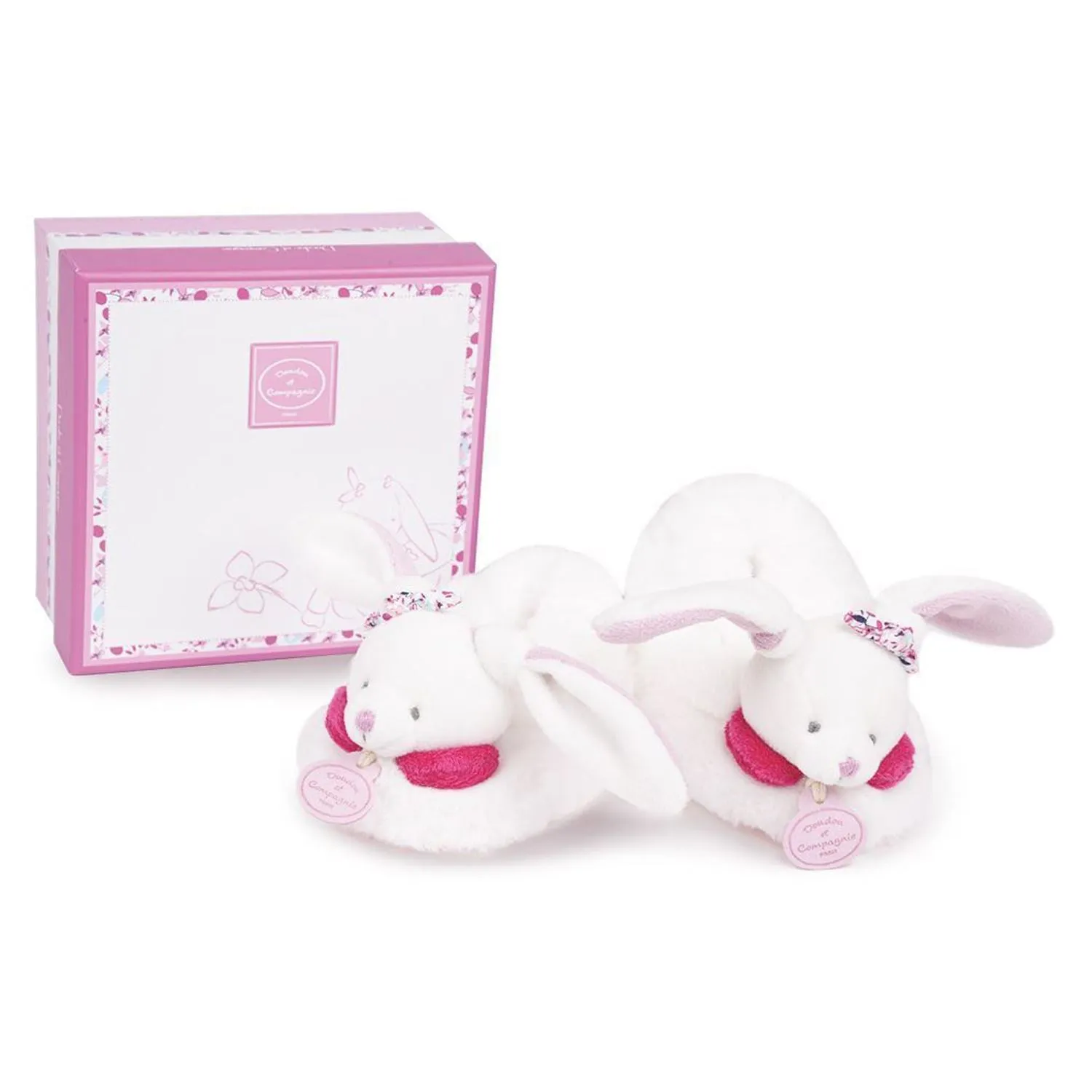 Cherry The Bunny - Booties With Rattle Babykids_Doudou-Et-Compagnie