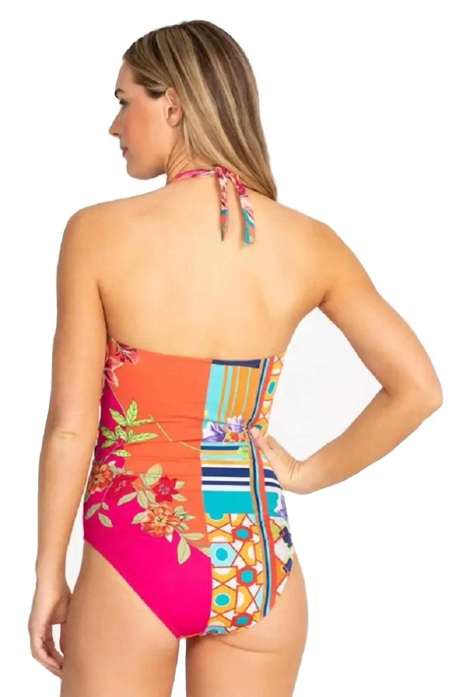 Color Twist One Piece In Multi