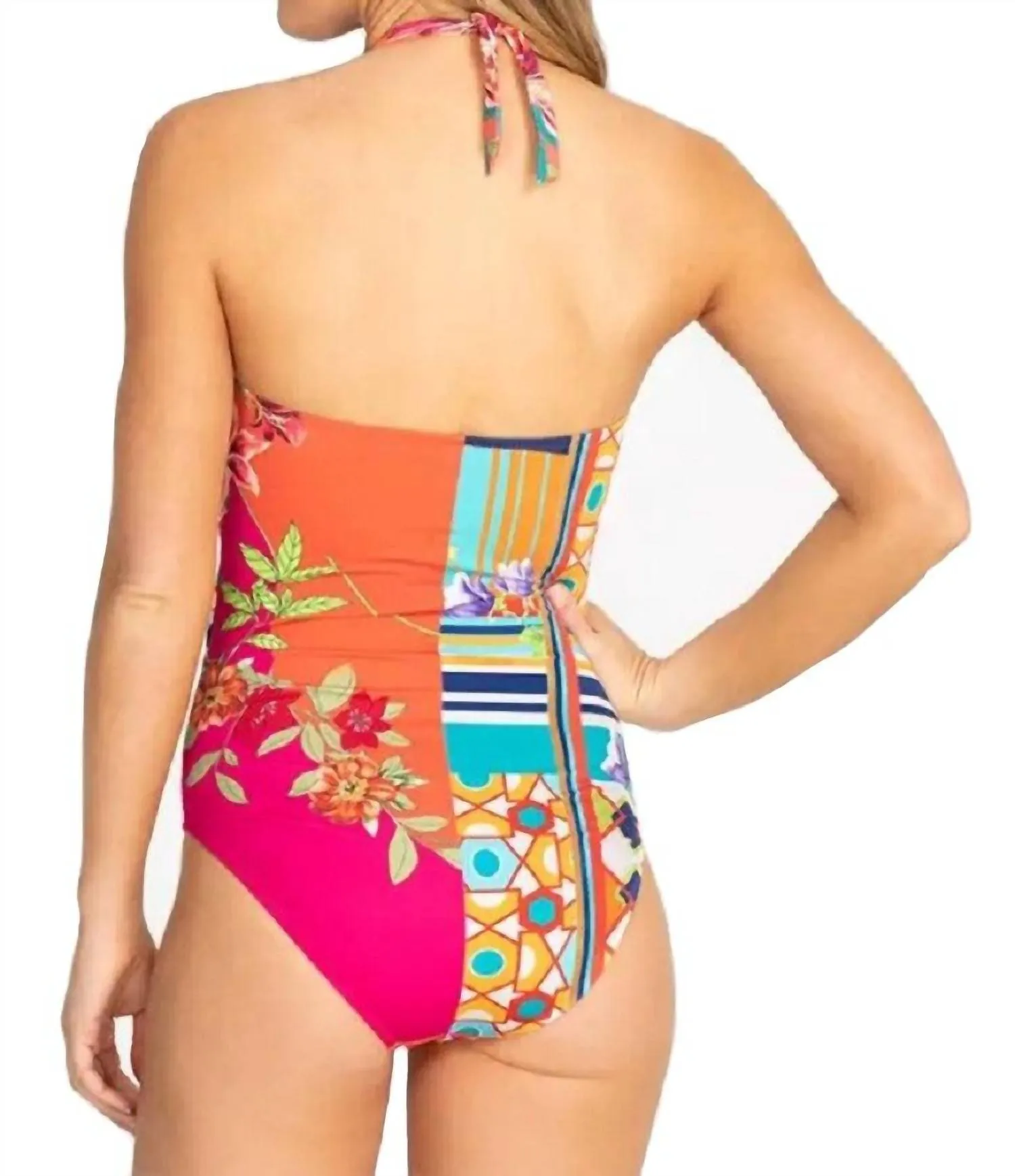 Color Twist One Piece In Multi
