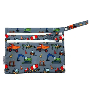 Construction Zone - Waterproof Wet Bag (for Mealtime, On-the-go, And More!) Babykids_Bapron-Baby
