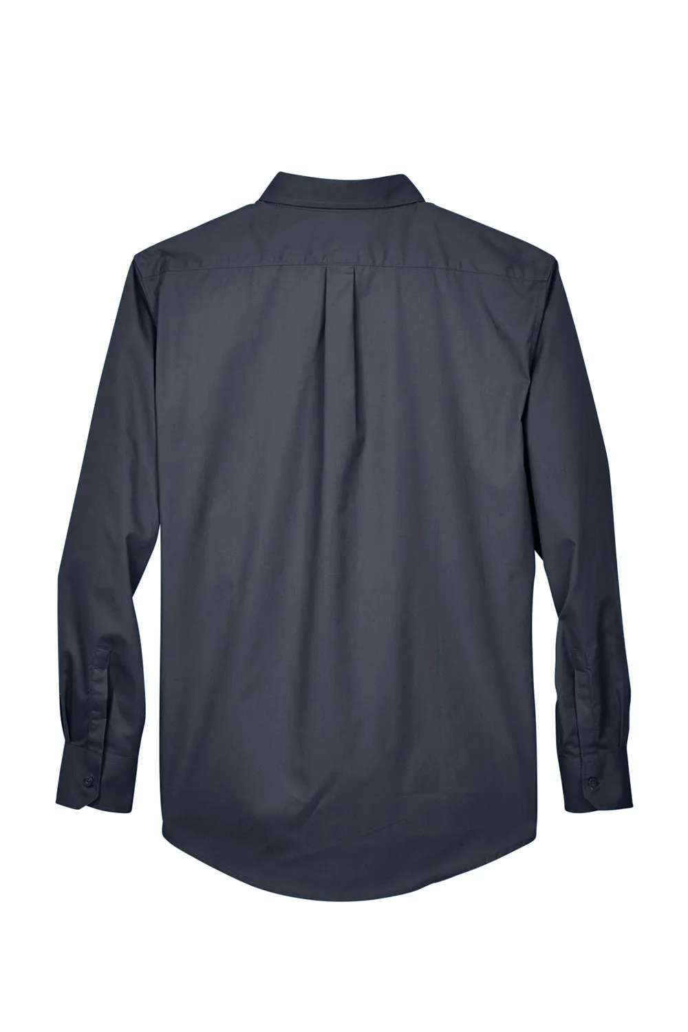 Core 365 Mens Operate UV Protection Long Sleeve Button Down Shirt w/ Pocket - Carbon Grey