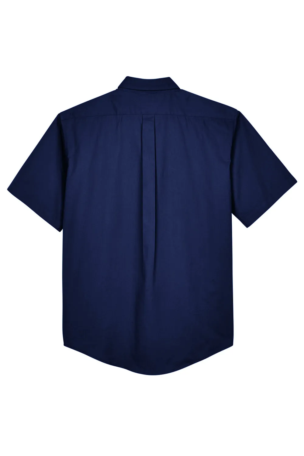 Core 365 Mens Optimum UV Protection Short Sleeve Button Down Shirt w/ Pocket - Classic Navy Blue