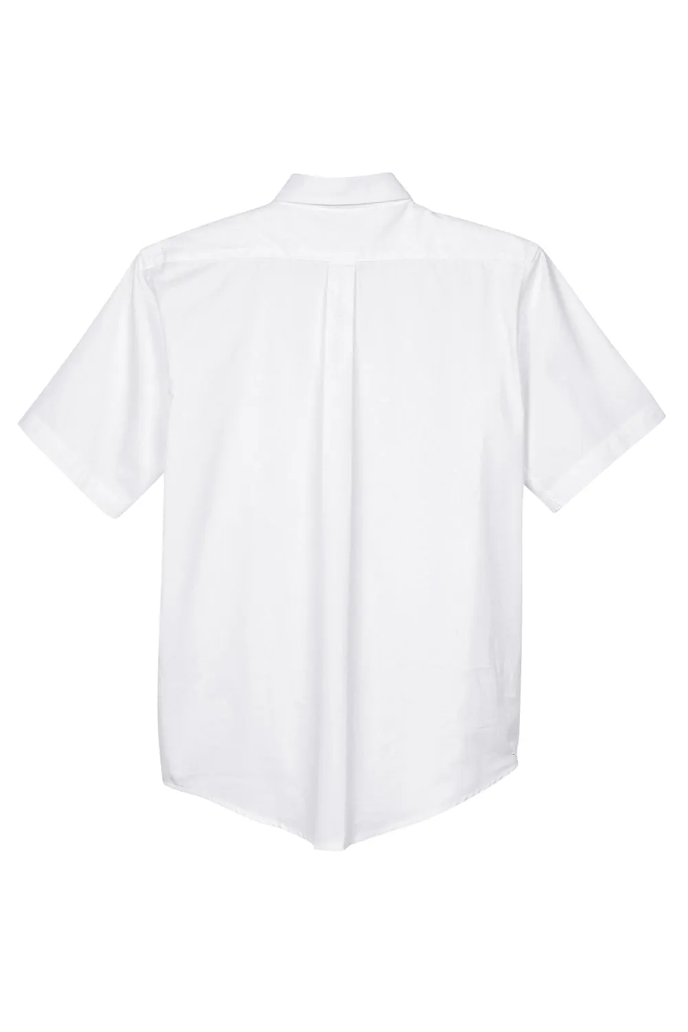 Core 365 Mens Optimum UV Protection Short Sleeve Button Down Shirt w/ Pocket - White