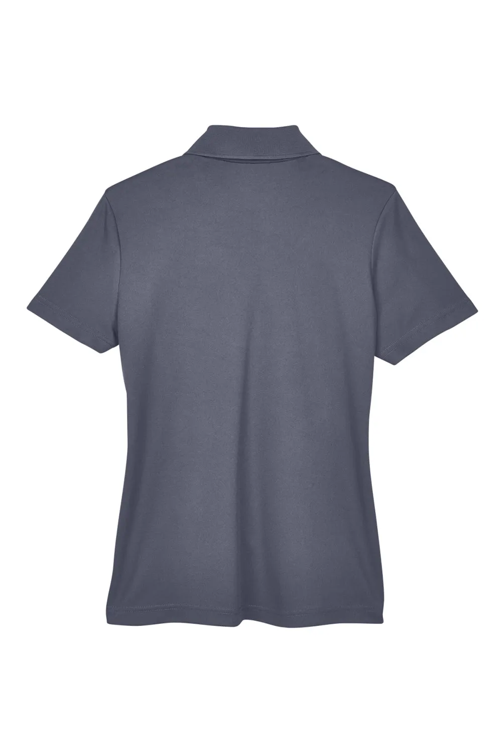 Core 365 Womens Balance Performance Moisture Wicking Short Sleeve Polo Shirt - Black/Carbon Grey