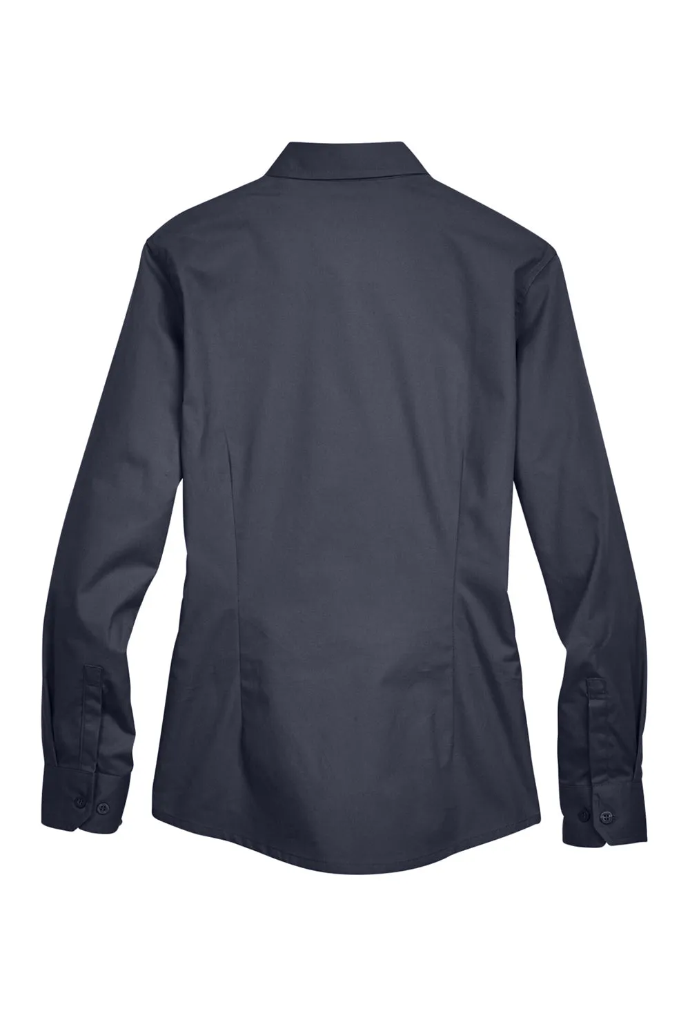 Core 365 Womens Operate UV Protection Long Sleeve Button Down Shirt - Carbon Grey