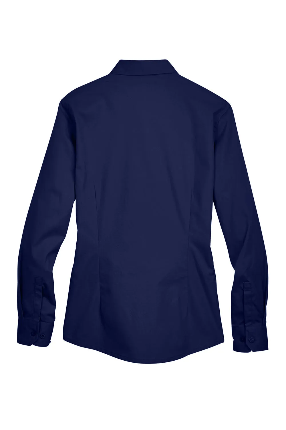 Core 365 Womens Operate UV Protection Long Sleeve Button Down Shirt - Classic Navy Blue