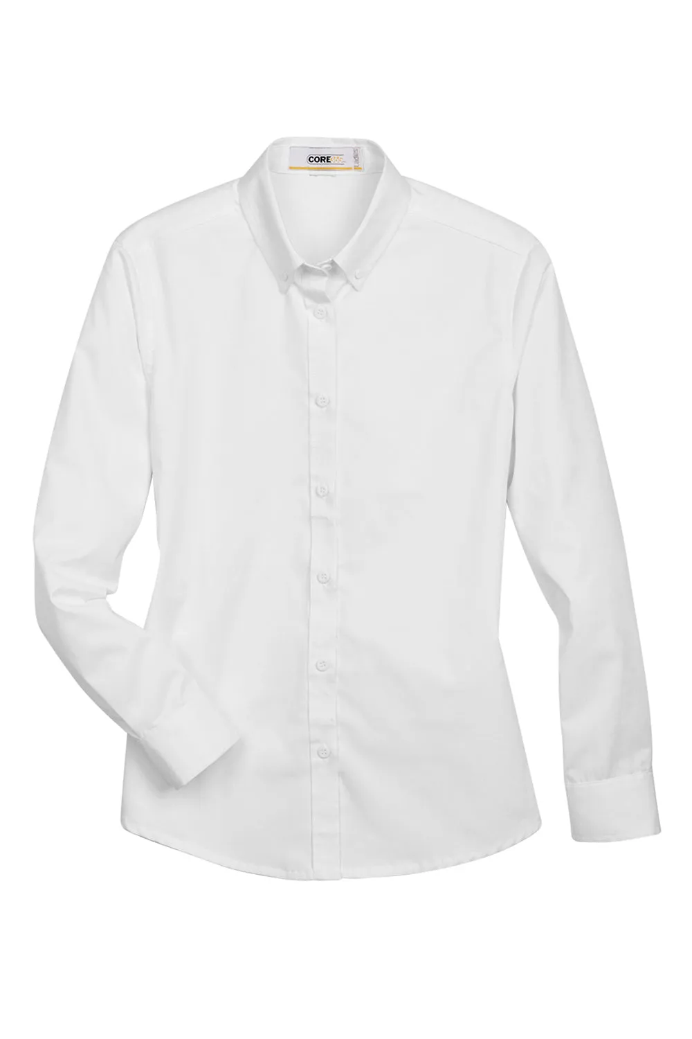 Core 365 Womens Operate UV Protection Long Sleeve Button Down Shirt - White