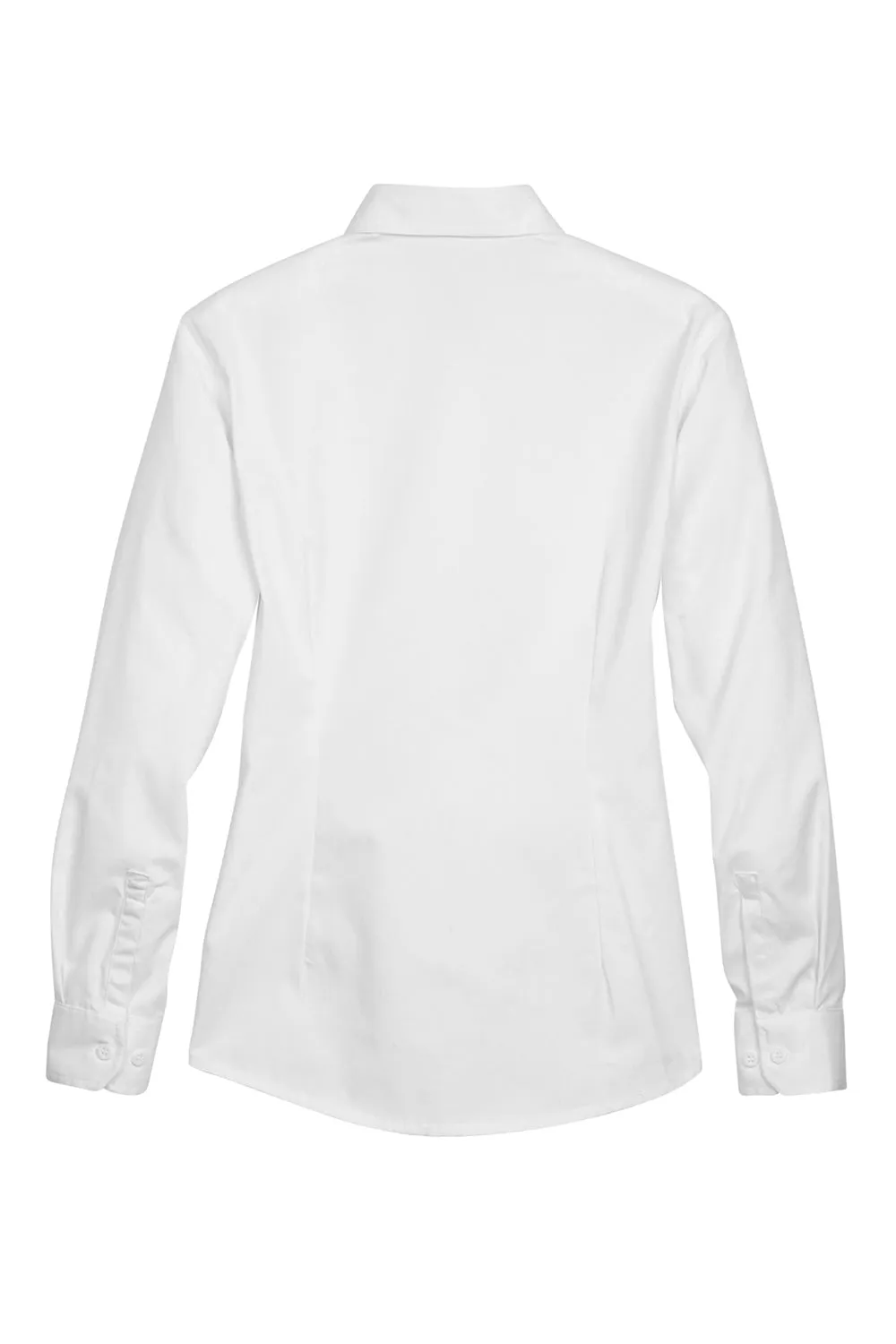 Core 365 Womens Operate UV Protection Long Sleeve Button Down Shirt - White