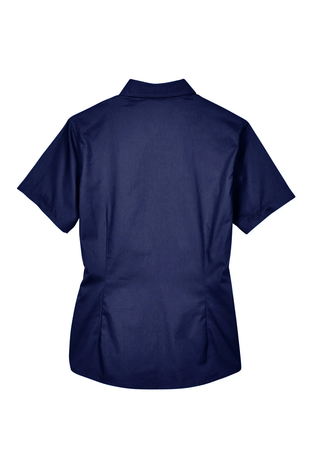 Core 365 Womens Optimum UV Protection Short Sleeve Button Down Shirt - Classic Navy Blue