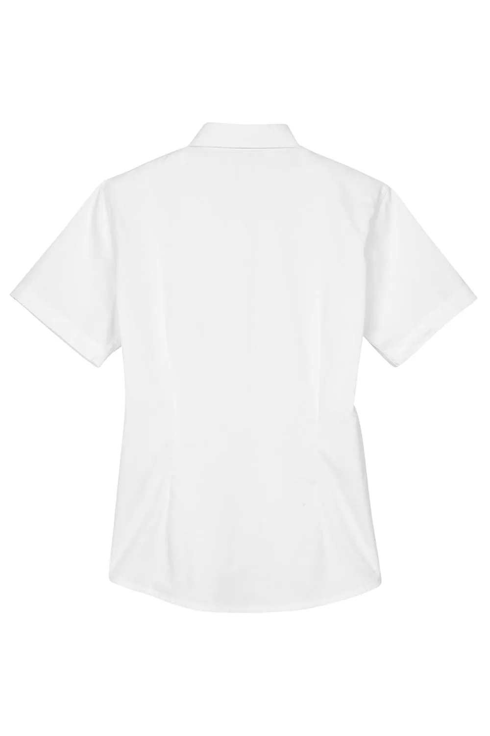 Core 365 Womens Optimum UV Protection Short Sleeve Button Down Shirt - White