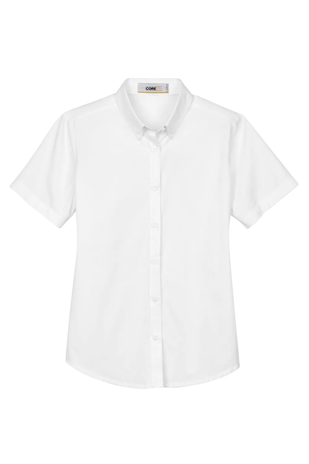 Core 365 Womens Optimum UV Protection Short Sleeve Button Down Shirt - White