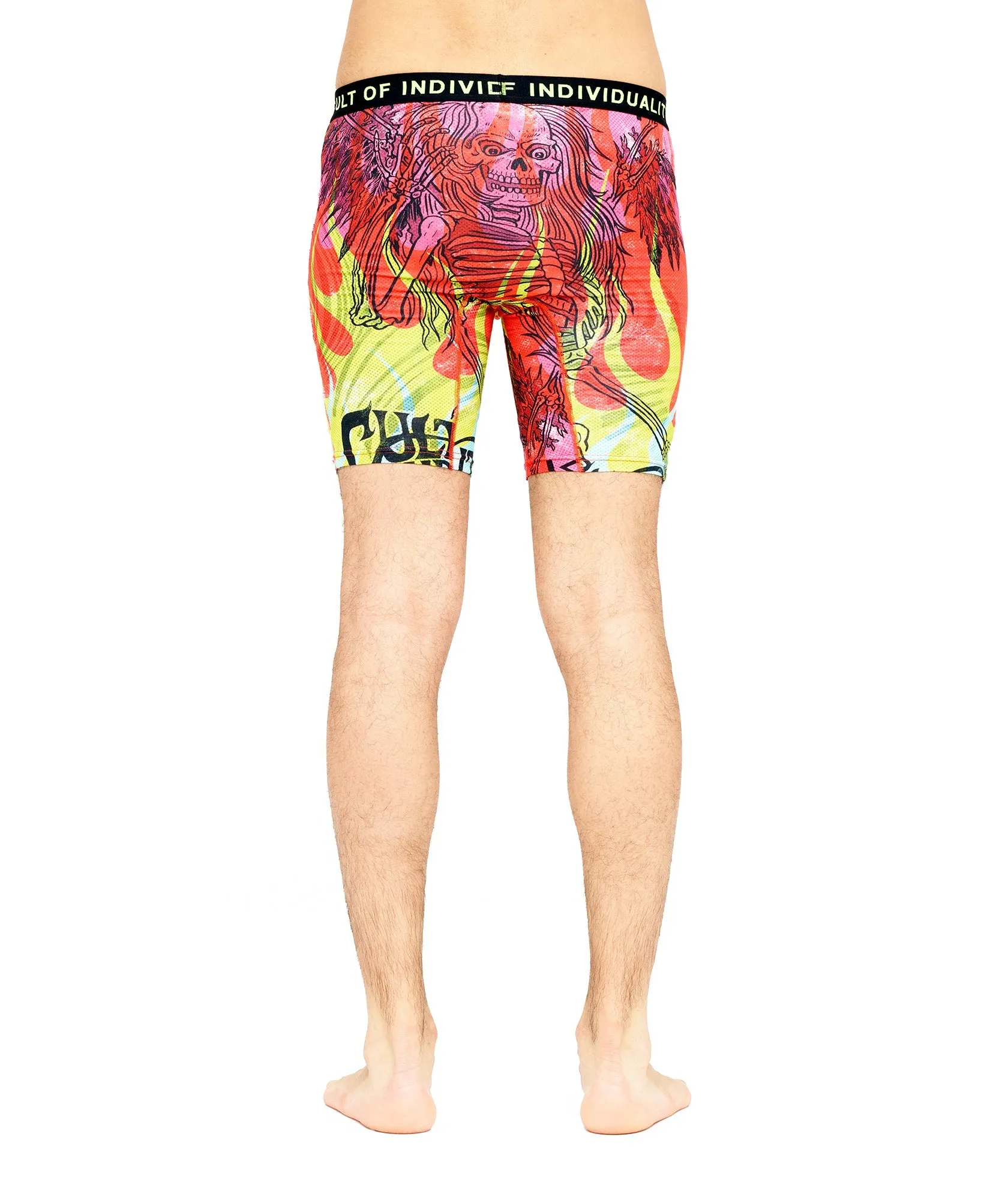 CULT BRIEFS  2 PACK "FALLEN ANGELS" PRINT/SAFTEY GREEN SOLID