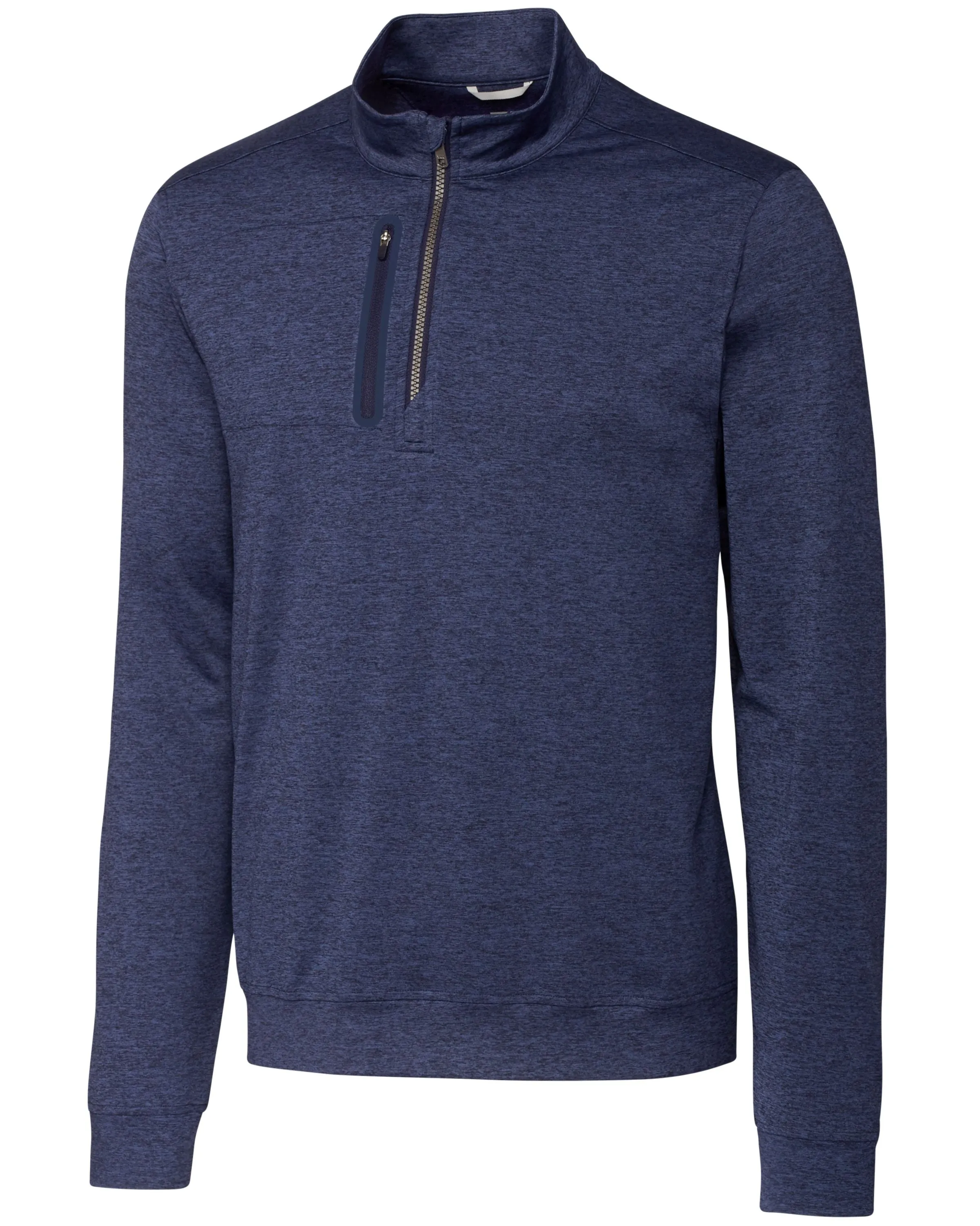 Cutter & Buck Stealth Heathered Mens Big and Tall  Quarter Zip Pullover Jacket