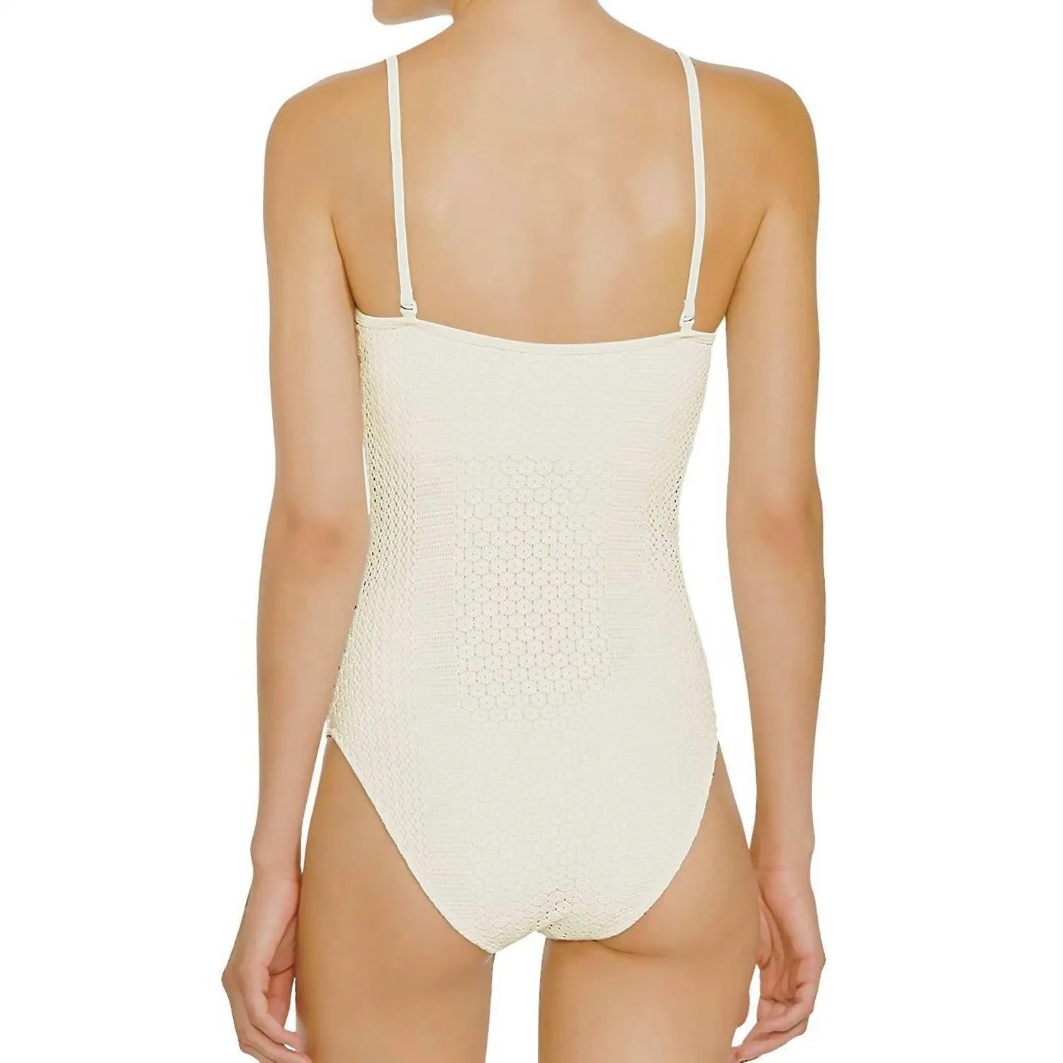 Daisy Ruffle Maillot One Piece In Ivory