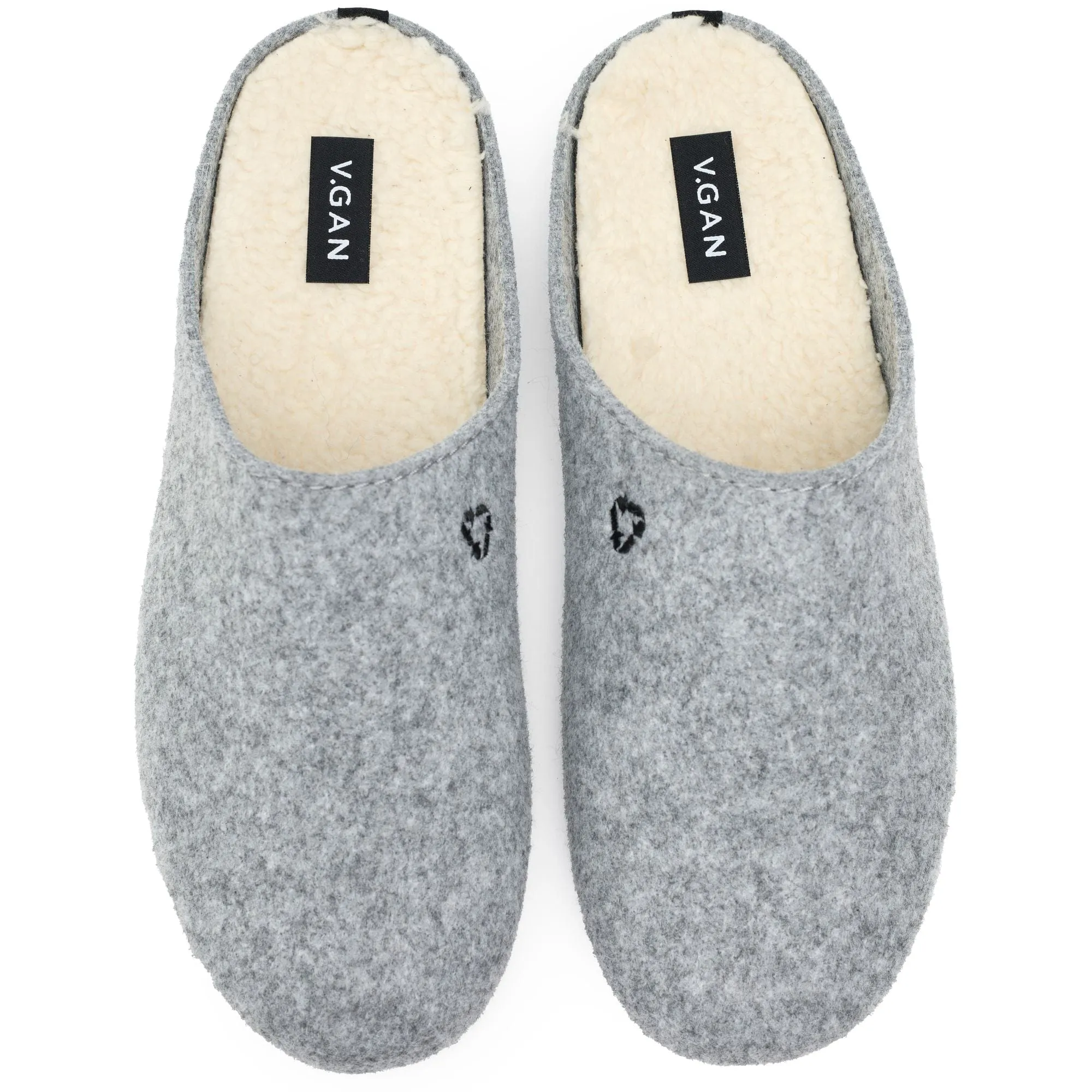 Date Women's Vegan Mule Slippers | Light Grey