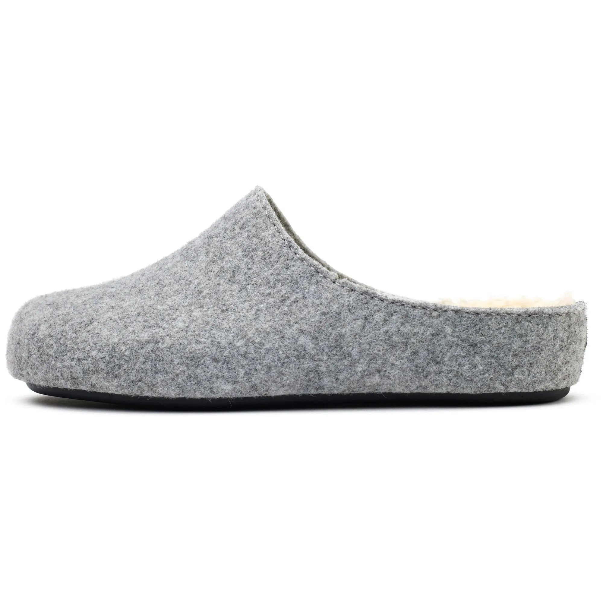 Date Women's Vegan Mule Slippers | Light Grey