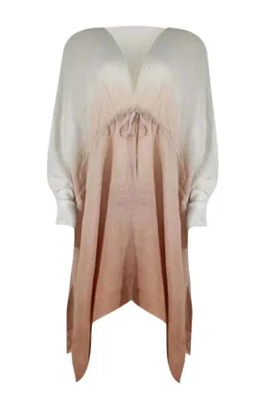 Dip Dye Cover Up Wrap In Marsala