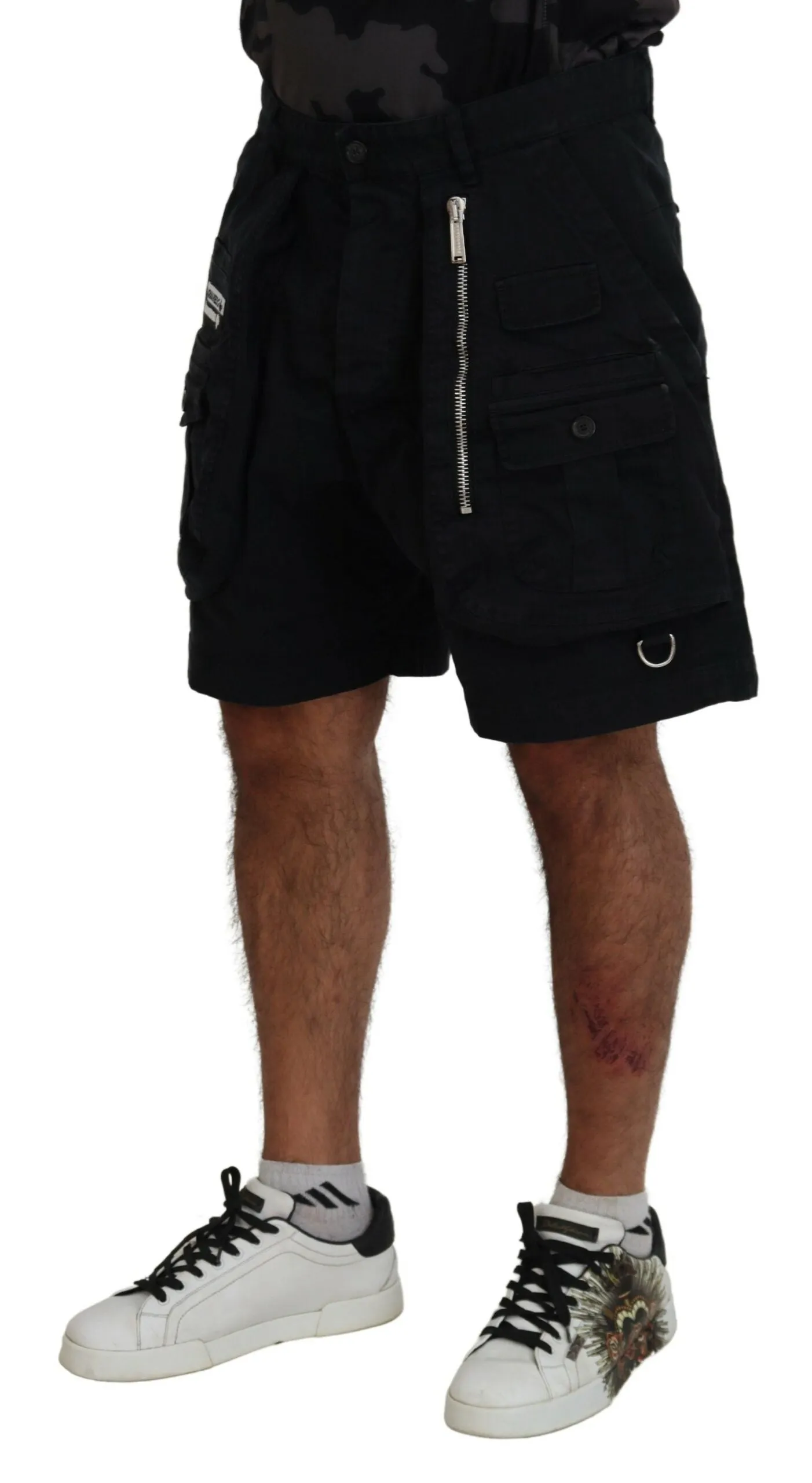 Dsqua²  Cotton Cargo Boxer Above Knee Men's Shorts