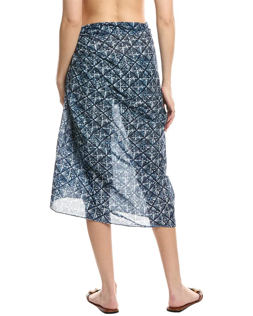 Echo Block Print Pareo Wrap In-A-Bag