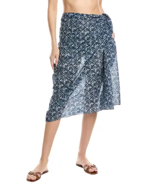 Echo Block Print Pareo Wrap In-A-Bag