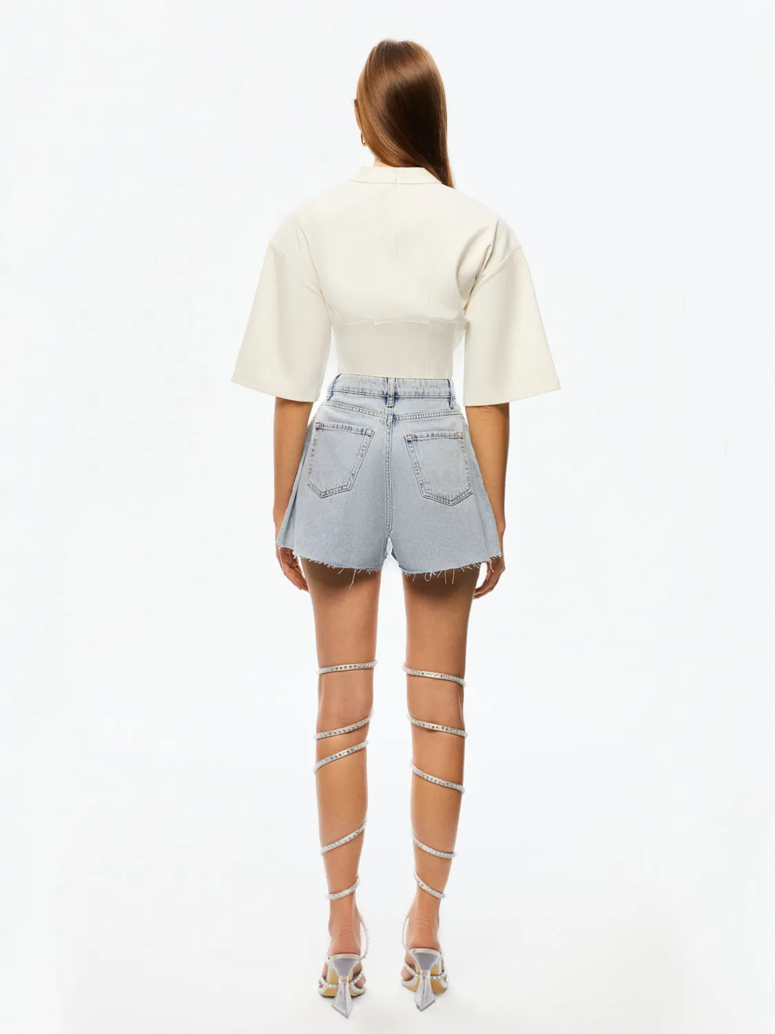 Embellished Jean Shorts