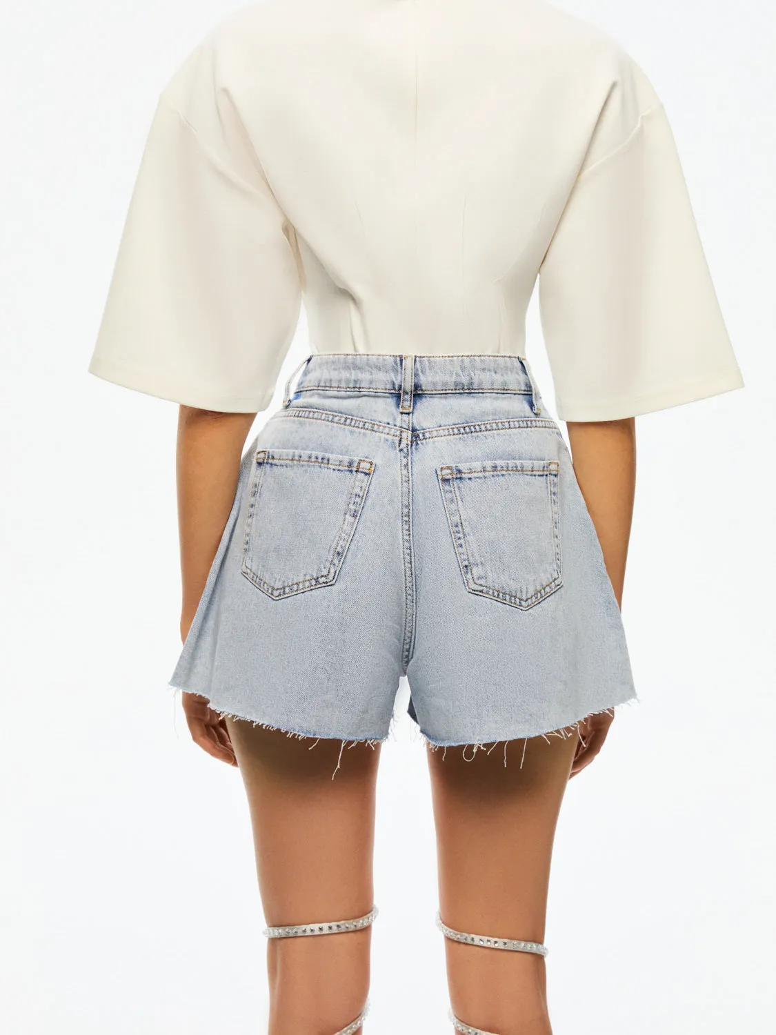 Embellished Jean Shorts