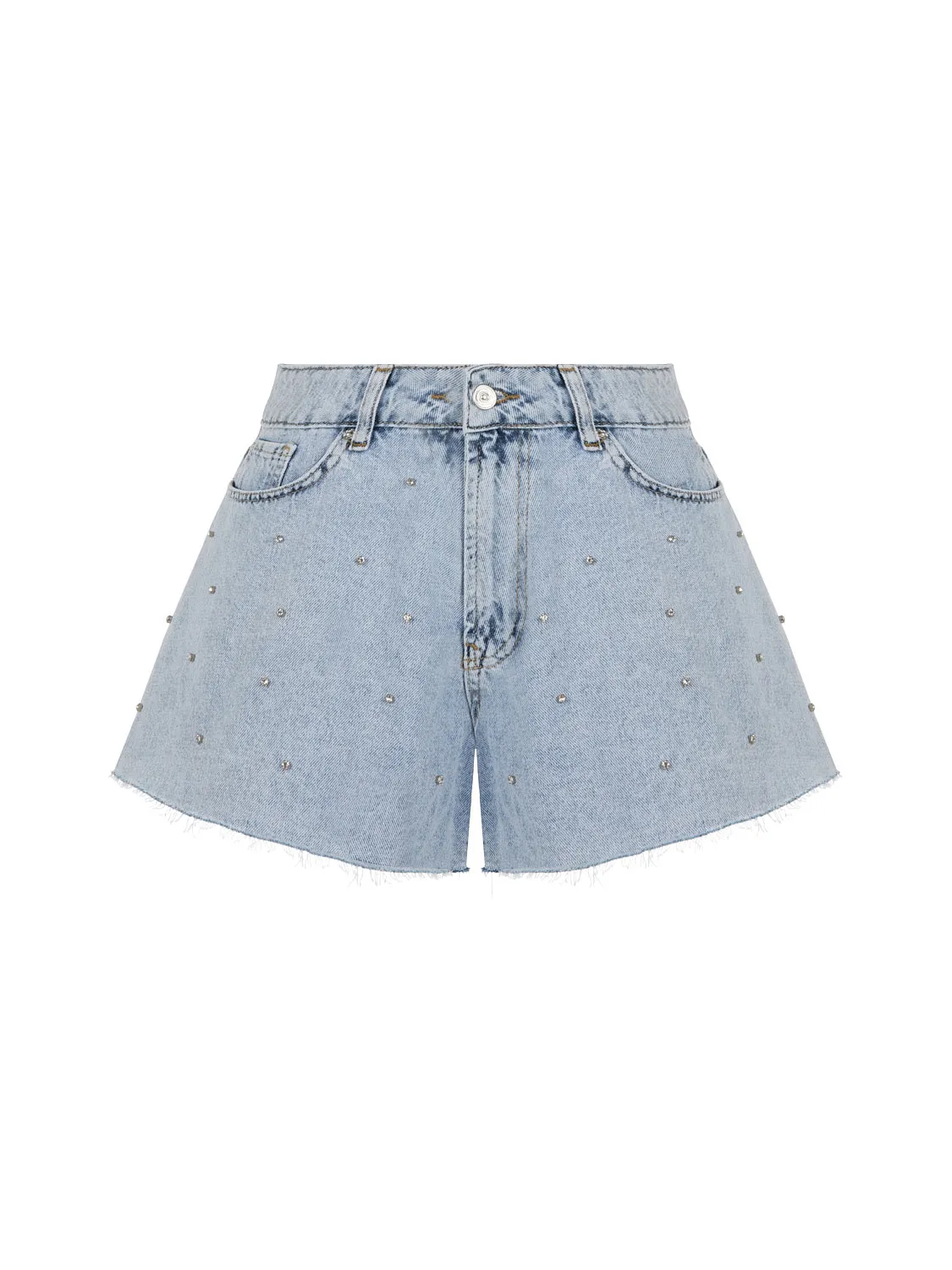 Embellished Jean Shorts