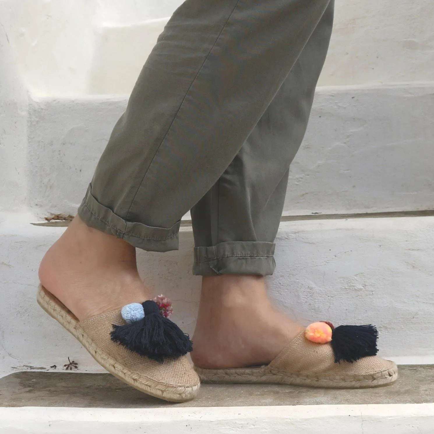 Espadrilles Slippers  - Natural Jute