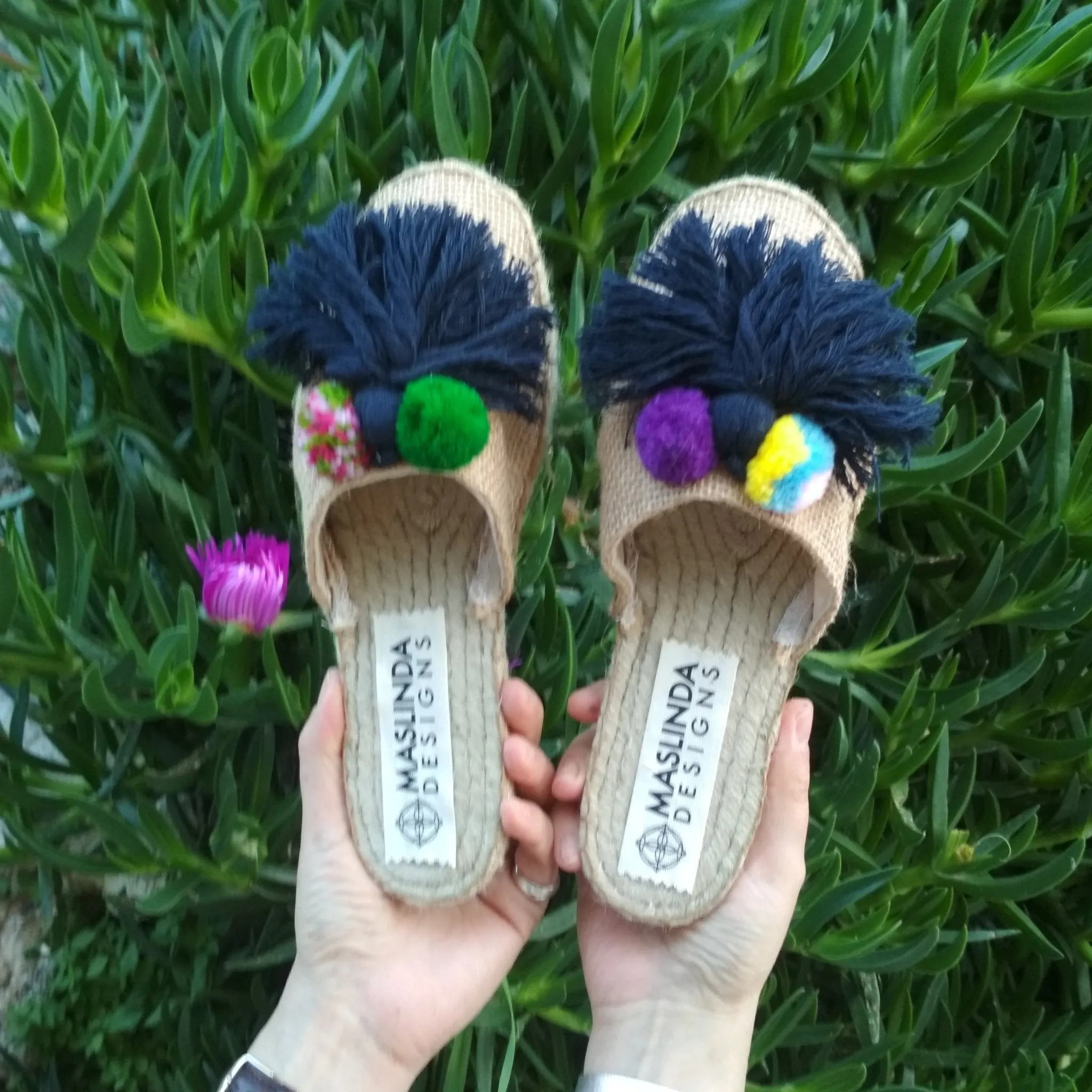 Espadrilles Slippers  - Natural Jute