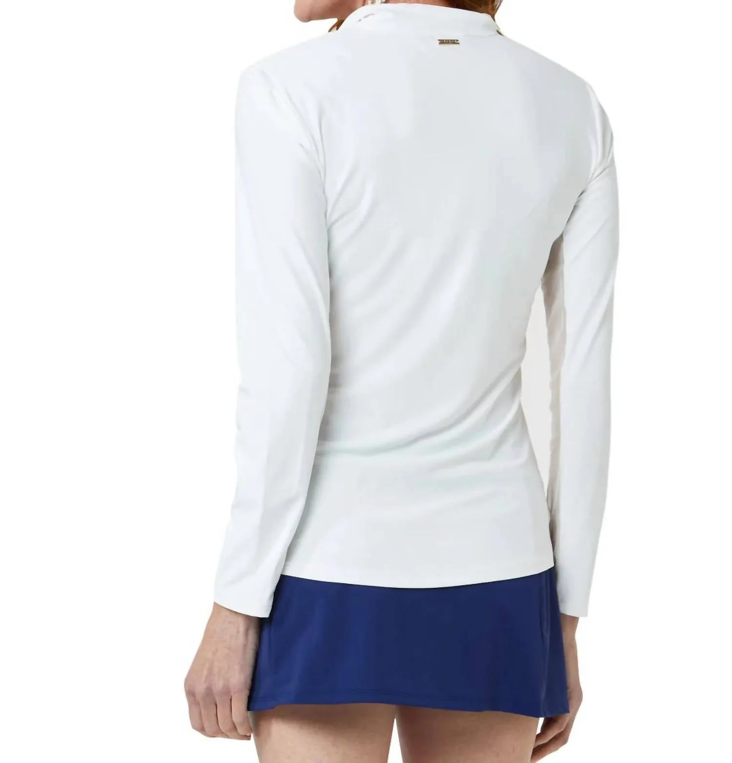Essentials Wicking Performance Zip Top In White