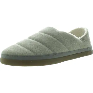 Ezra Womens Faux Fur Lined Man Made Loafer Slippers