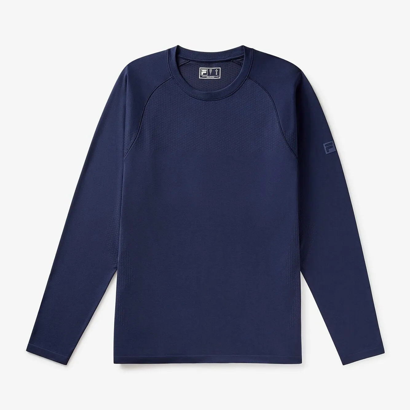 Fila Men's Lucky Ace Seamless Long Sleeve Top - Navy Clothing Fila Men