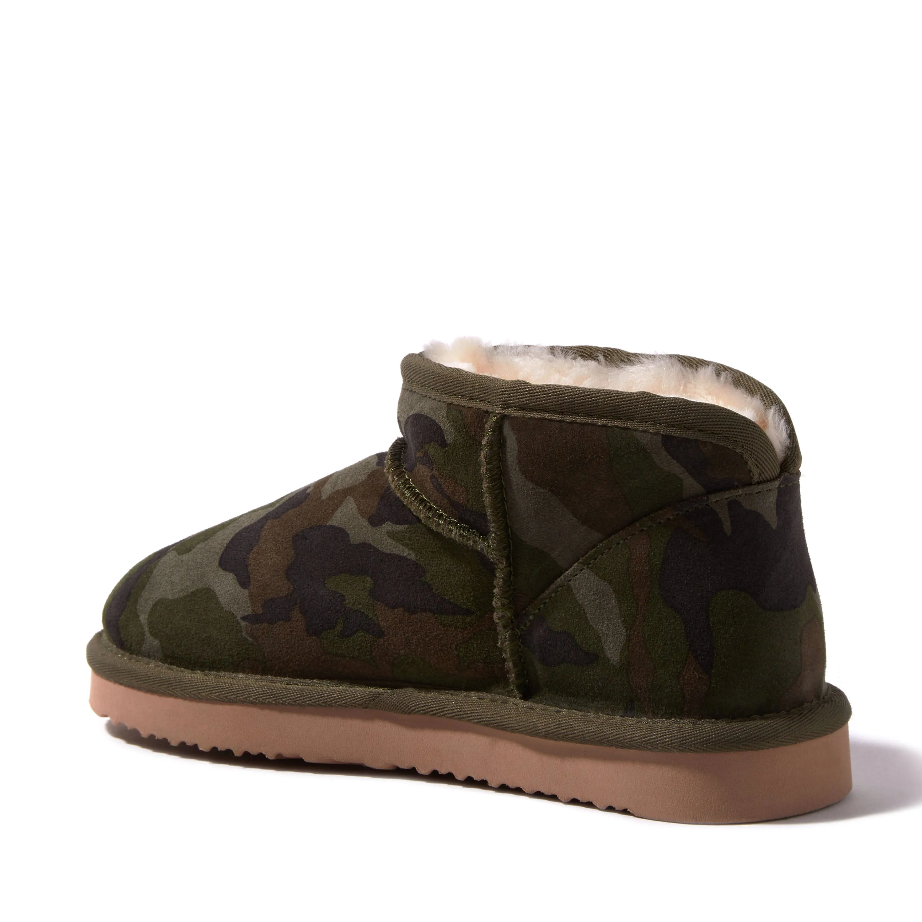 Fireside by Dearfoams Women's Riverland Genuine Shearling Micro Bootie