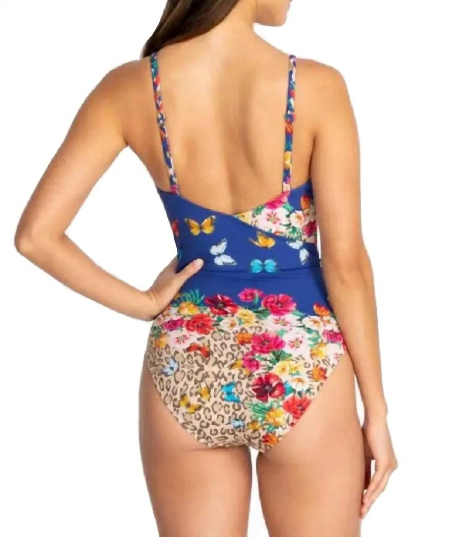 Fleur Braided Wrap Once Piece In Multi