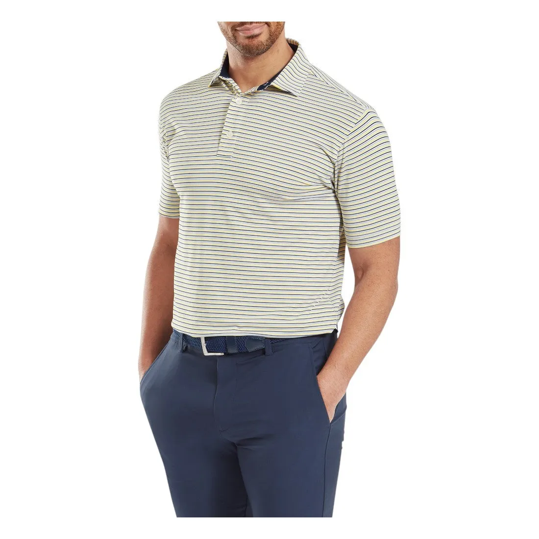 FootJoy Balance Stripe Lisle Golf Polo Shirt 34026