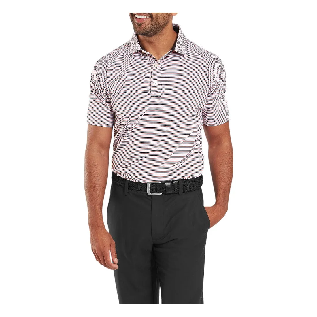 FootJoy Balance Stripe Lisle Golf Polo Shirt 34030