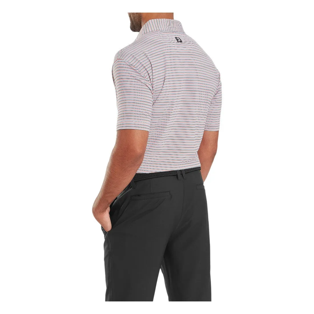 FootJoy Balance Stripe Lisle Golf Polo Shirt 34030