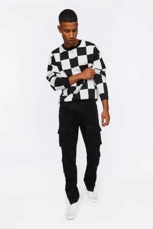Forever 21 Men's Corduroy Button-Hem Slim-Fit Pants Black Forever 21
