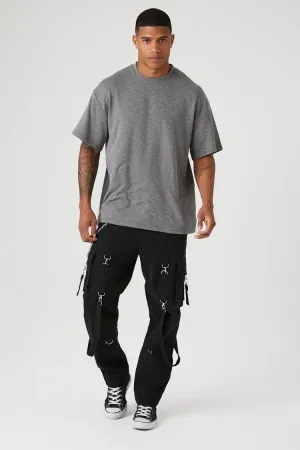 Forever 21 Men's Utility Wallet Chain Cargo Pants Black Forever 21