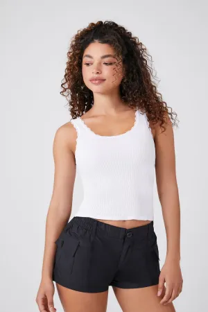 Forever 21 Women's Low-Rise Cargo Shorts Black Forever 21