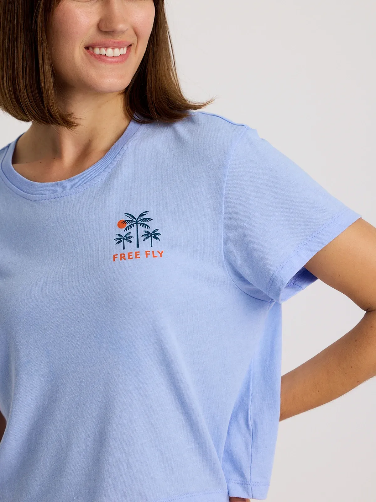 Free Fly Women'S Beach Access Tee-Heather Lavender