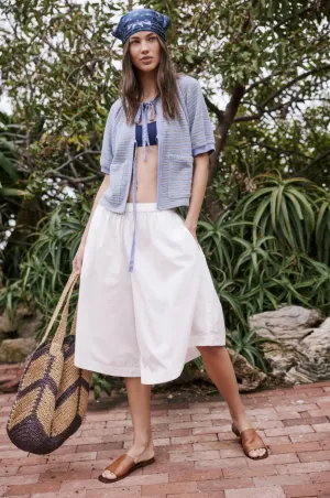 FREE PEOPLE Lucca Culotte Shorts - Ivory